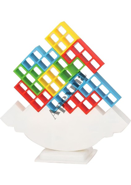 Tetris Şekilli Denge Kule Oyunu - Renkli Blok Dizme indirimleri
