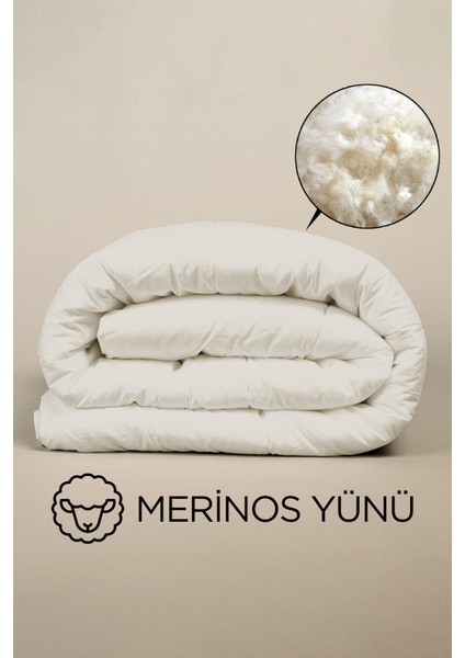 Çift Kişilik Merinos Kuzu Yünü Yorgan Saf Merinos Kuzu Yünü 3500GR