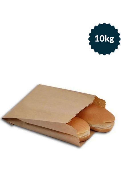 10 kg Küçük Boy Hediye & Poğaça Kese Kağıdı – (12X19X6 Cm, Kahverengi, Toplu Alım)