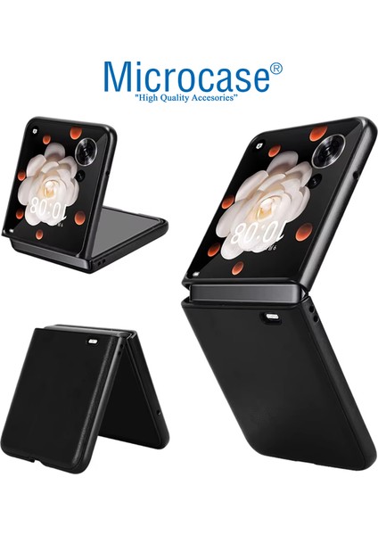 Honor Magic V Flip İçin Deri Desenli Plastik Koruma Kılıf - AL3156 fiyatları