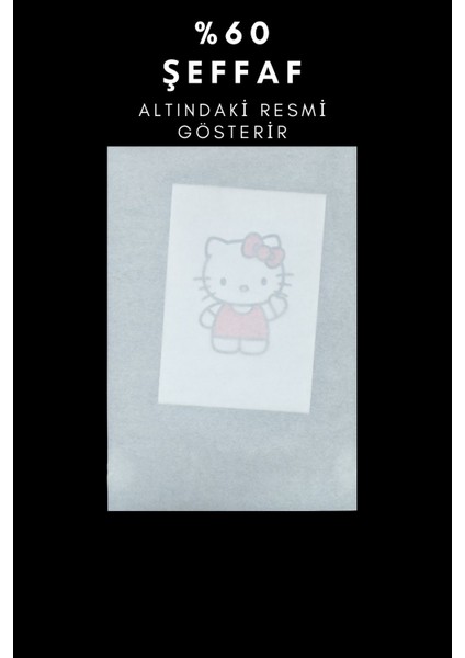 50'li Yağa Dayanıklı Sunum Kağıdı – (35X50 Cm, %60 Şeffaf, Gıda Uyumlu)