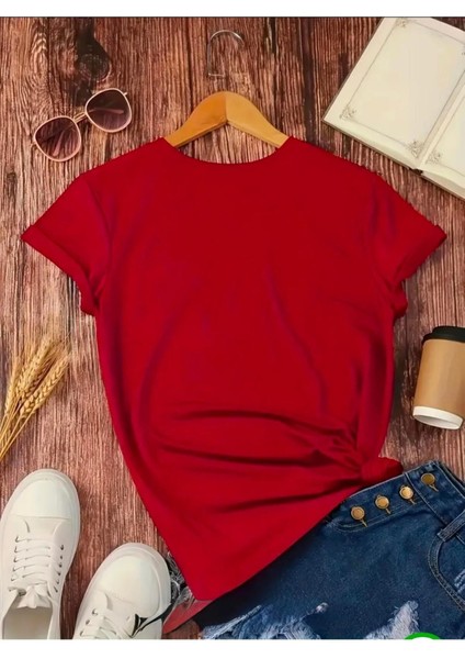Yan Yana Papatya Desenli Basic T-Shirt fiyatları