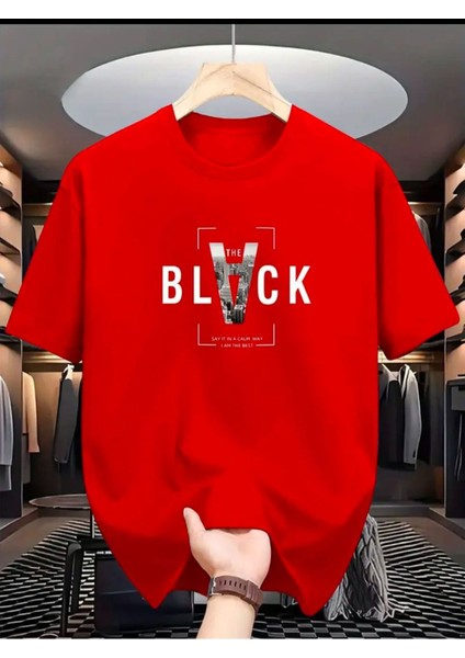 Black Baskılı Basic T-Shirt