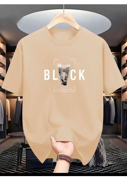 Black Baskılı Basic T-Shirt
