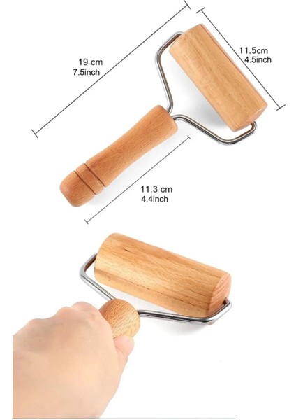 Ahşap Saplı Rulo Hamur Açıcı Merdane Pürüzsüz Oklava Pizza Börek Açma Silindir fiyatları