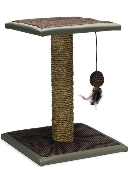 Beeztees Segra Top Oyuncaklı Kedi Tırmalama Direği 35x35x44 cm Kahverengi