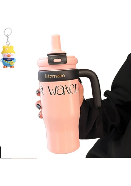 Sevimli Anime Termos Bardak Öğrenci Su Bardakları 316 Bardak Kolu Taşınabilir Termos Bardak (Yurt Dışından)