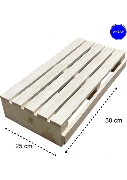 Doğal Ahşaptan Ev Içi Kullanıma Uygun Kaymaz Tabanlı Step Tahtası 18X25X50 cm