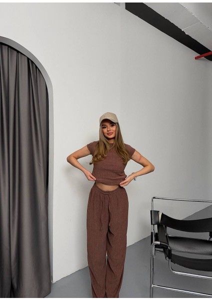✨yeni Sezon & New Season ✨ Summer Collection Ağaç Kabuğu Basic Takım