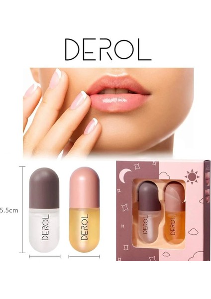 Vafee Derol Doğal Dudak Dolgunlaştırıcı - Nemlendirici, Parlatıcı Dudak Maskesi 5.5ml (Gündüz & Gece) fiyatları