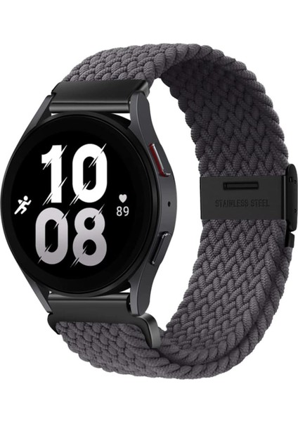 Samsung Galaxy Watch 4 5 6 7 Fe 40 44MM Classic 42 43 46 47MM Uyumlu 20MM Metal Klipsli Örgü Kordon