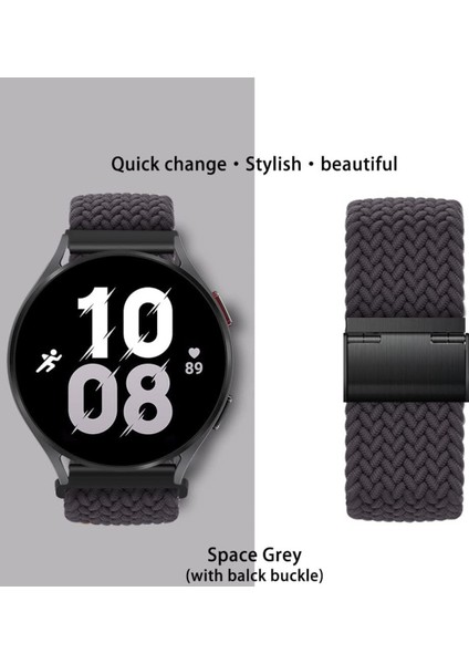 Samsung Galaxy Watch 4 5 6 7 Fe 40 44MM Classic 42 43 46 47MM Uyumlu 20MM Metal Klipsli Örgü Kordon fiyatları