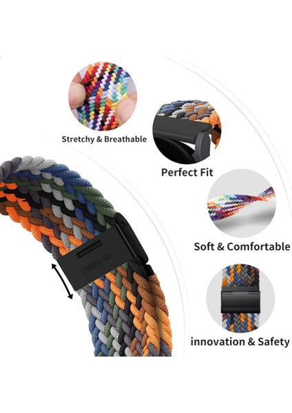 Huawei Watch 3 Gt Gt2 GT2E Gt3 Gt4 Gt5 Pro Se Elite 46MM Uyumlu 22MM Metal Klipsli Örgü Kordon modelleri