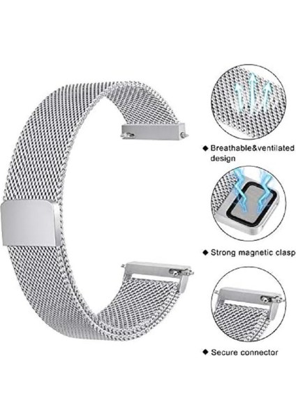 Huawei Watch 3 Gt Gt2 GT2E Gt3 Gt4 Gt5 Pro Se Elite 46MM Uyumlu 22MM Metal Örğü Hasır Manyetik Kordon fiyatları
