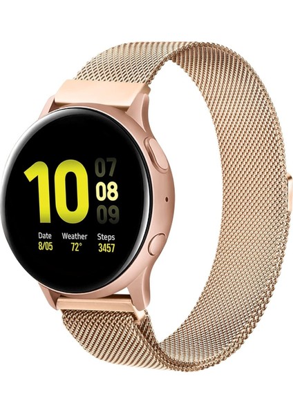 Huawei Watch Gt Gt2 Gt3 Gt4 Gt5 42MM Uyumlu 20MM Metal Örğü Hasır Manyetik Kordon