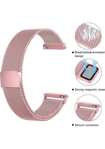 Huawei Watch 3 Gt Gt2 GT2E Gt3 Gt4 Gt5 Pro Se Elite 46MM Uyumlu 22MM Metal Örğü Hasır Manyetik Kordon fiyatları