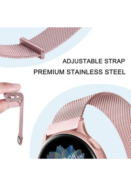 Huawei Watch 3 Gt Gt2 GT2E Gt3 Gt4 Gt5 Pro Se Elite 46MM Uyumlu 22MM Metal Örğü Hasır Manyetik Kordon fırsatları