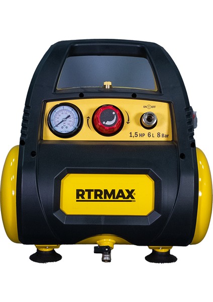 RTM720 Yağsız Hava Kompresörü 6lt.1.5hp/1,1kw Rtrmax