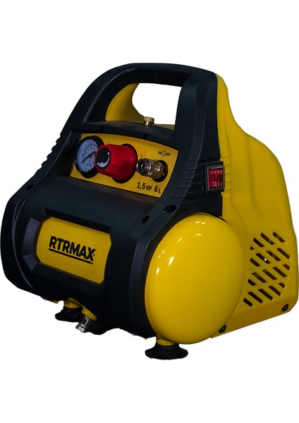RTM720 Yağsız Hava Kompresörü 6lt.1.5hp/1,1kw Rtrmax