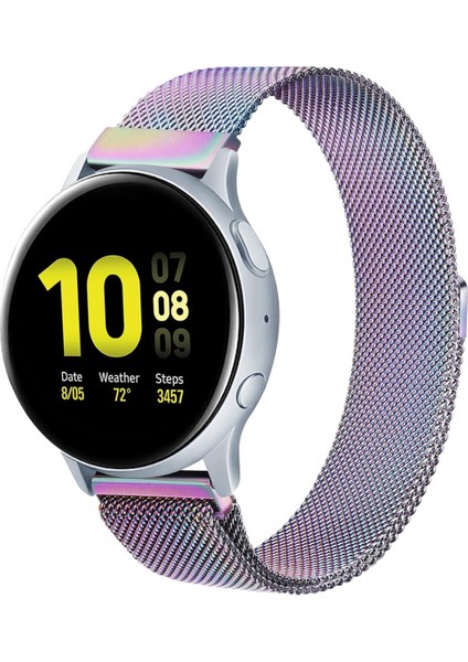 Huawei Watch Gt Gt2 Gt3 Gt4 Gt5 42MM Uyumlu 20MM Metal Örğü Hasır Manyetik Kordon