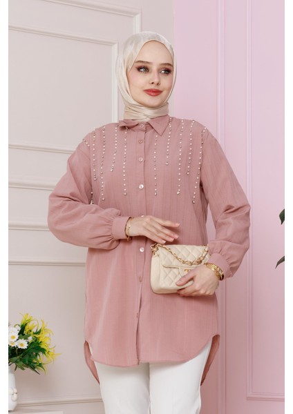 Önü Incili Tunik-Gülkurusu modelleri