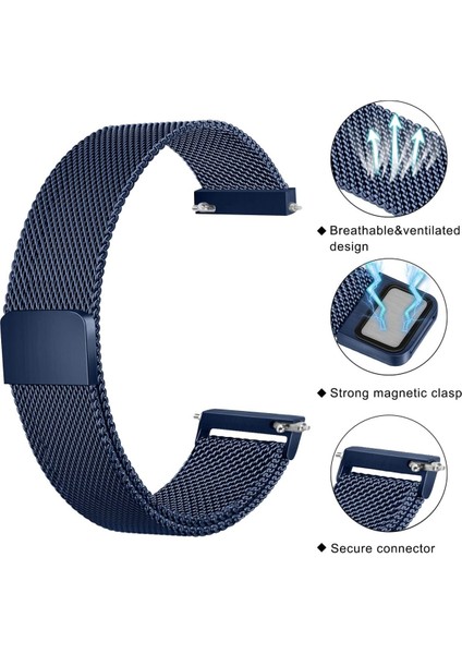 Samsung Galaxy 4 5 6 7 Fe 40 44MM Classic 42 43 46 47MM Uyumlu 20MM Metal Örğü Hasır Manyetik Kordon fiyatları