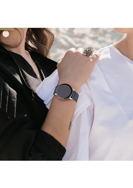 Samsung Galaxy 4 5 6 7 Fe 40 44MM Classic 42 43 46 47MM Uyumlu 20MM Metal Örğü Hasır Manyetik Kordon indirimleri