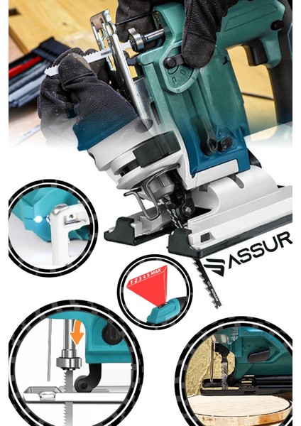 800 W Devir Ayarlı Dekupaj Testere Makinası