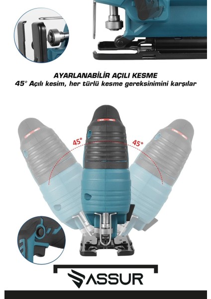 800 W Devir Ayarlı Dekupaj Testere Makinası