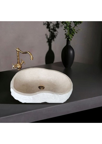 Hale Traverten Şekilsiz Lavabo-302