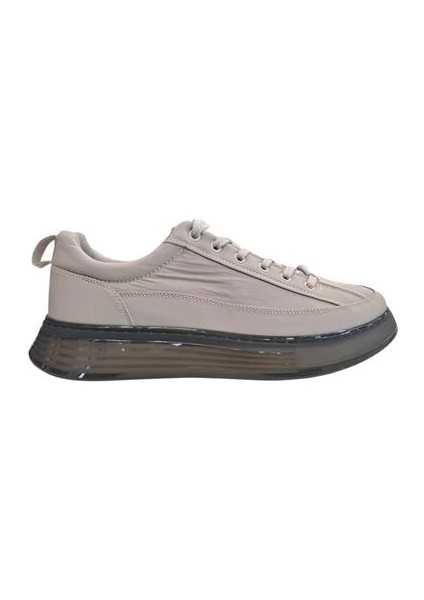 Softshell Deri Karışımlı Erkek Sneaker Bej