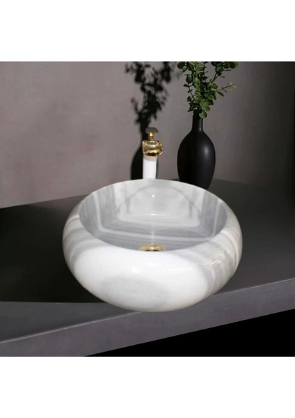 Hayal Marmara Dikey Pijamalı Bombeli Lavabo-218