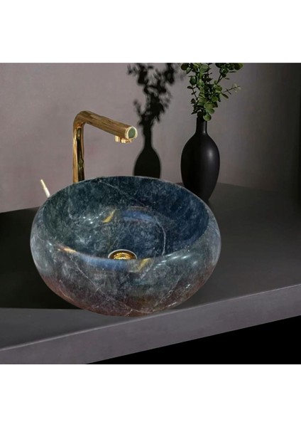 Ezgi Bursa Siyah Bombeli Lavabo-130