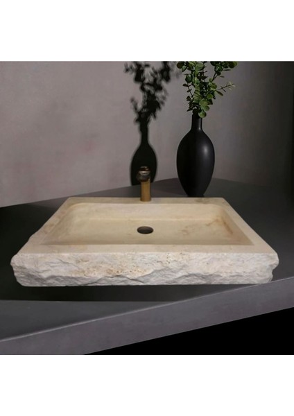 Hale Traverten Eğimli Batarya Çıkışlı Lavabo-280