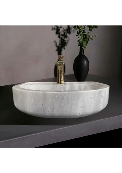 Alara Afyon Bulutlu Batarya Çıkışlı Geniş Lavabo-322
