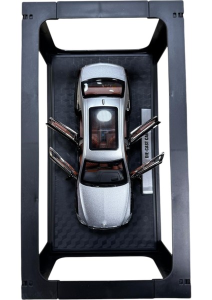 1:24 Metal Model Koleksiyon Araba Mercedes S600 Siyah-Gri 21 cm CZ137B modelleri