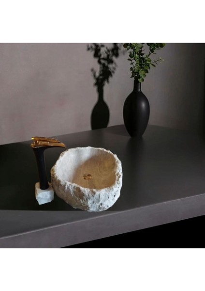 Hale Traverten Şekilsiz Tasarım Lavabo-304