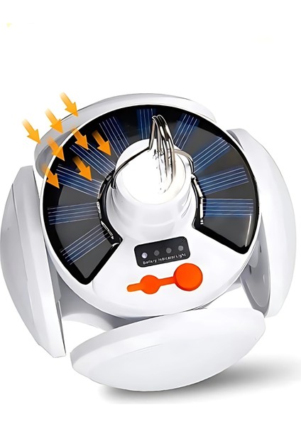 Solar/şarjlı Kanatlı Kamp Lambası