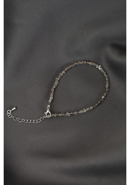 Herkimer Kuvars Doğal Taş Bileklik 3 mm modelleri