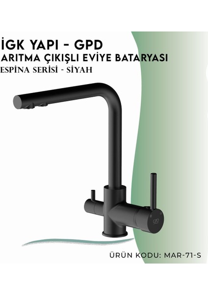 Igk Yapı - MAR71-S Espina Arıtma Çıkışlı Eviye Bataryası