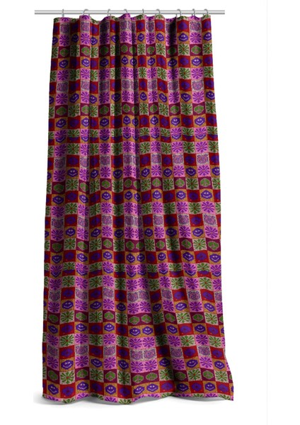 Geometrik Desenli Dijital Baskılı Şifon Saten Kumaş / En 1,50 cm - Elbise , Perde ve Kırlent fırsatları