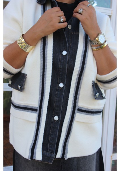 Kot Detay Angora Bomber Ceket fırsatları