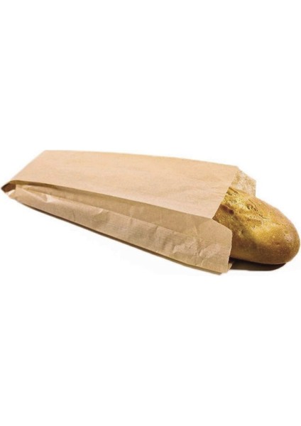 50'li Orta Boy Hediye & Sandviç Kese Kağıdı – (12X27X6 Cm, Kahverengi, Dayanıklı)