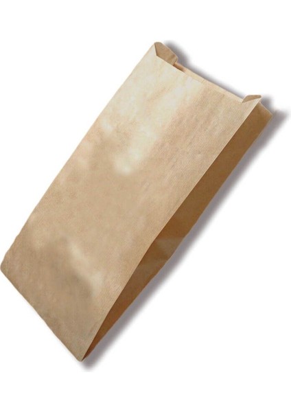 100'LÜ Büyük Boy Hediye & Ekmek Kese Kağıdı – (15X31X8 Cm, Kahverengi, Şamua Kağıt)