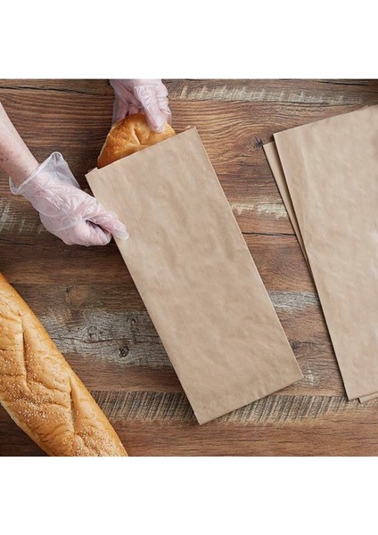 10 kg Büyük Boy Hediye & Poğaça Kese Kağıdı – (15X31X8 Cm, Kahverengi, Şamua Kağıt, Toplu Satış)