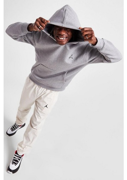 Jordan Ess Fleece Pullover Hoodie Erkek Gri Spor Sweatshirt fırsatları