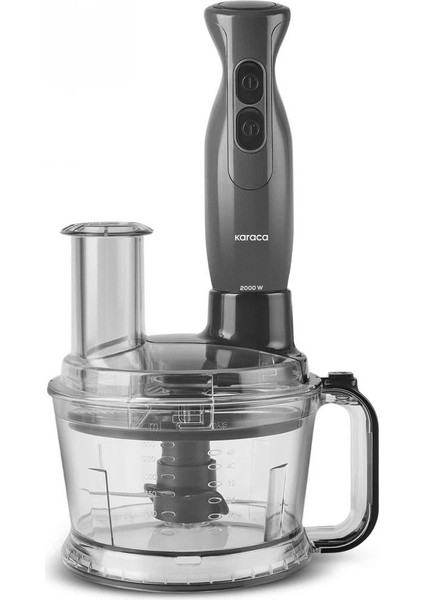 Pro 2000W Turbo Fonksiyon-Çift Taraflı Paslanmaz Çelikbıçak Buz Kırma Doğrayıcı Mutfak Robotu- Onerous Hediyeli modelleri