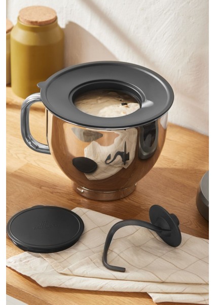 Kuplu Çelik 5lt Hazne 1750W Güç Yoğurma Püre, Karıştırıcı Mikser ve Hamur Yoğurma Makinesi - Onerous Hediyeli fırsatları