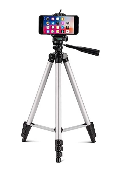 3110 Tripod Profesyonel Fotoğraf ve Video Çekimi Tripot Telefon Tutucu MAX:102 cm