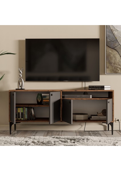 1544 Artemis 139 cm Tv Ünitesi Hat-Antrasit